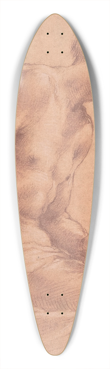 Girolamo Macchietti - Seated Boy 39.3 inch art pintail longboard deck