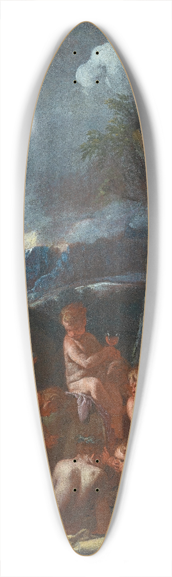 Giulio Carpioni - Bacchanal with putti 39.3 inch art pintail longboard deck