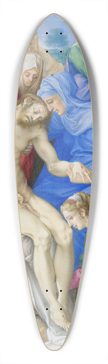 Giulio Clovio - The Lamentation 39.3 inch art pintail longboard deck