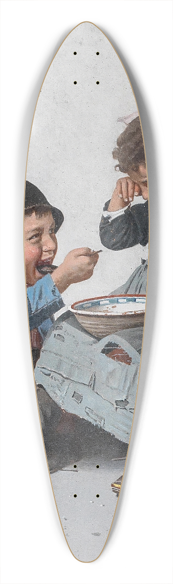 Giulio del Torre - A Bowl With Porridge 39.3 inch art pintail longboard deck