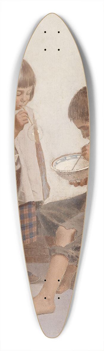 Giulio del Torre - Seifenblasen 39.3 inch art pintail longboard deck