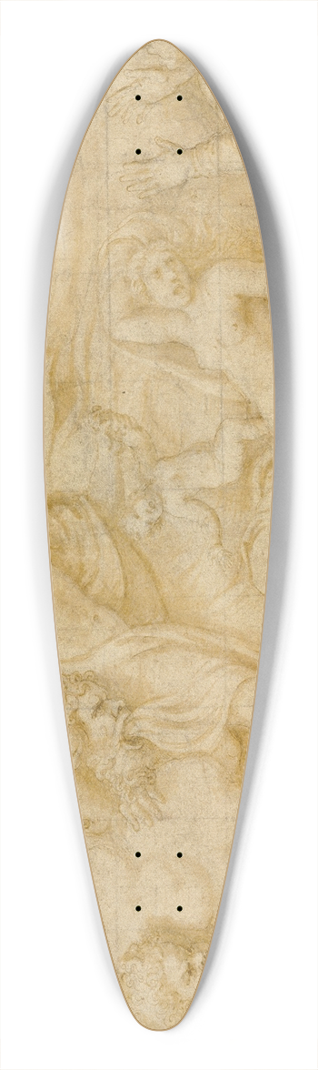 Giulio Romano - Birth of Bacchus 39.3 inch art pintail longboard deck