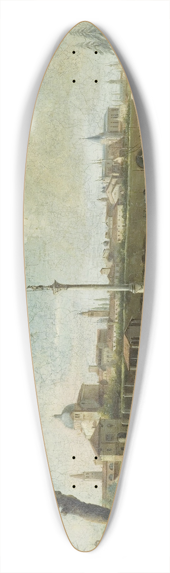 Giuseppe Bernardino Bison - Capriccio mit der Ansicht von Padua 39.3 inch art pintail longboard deck