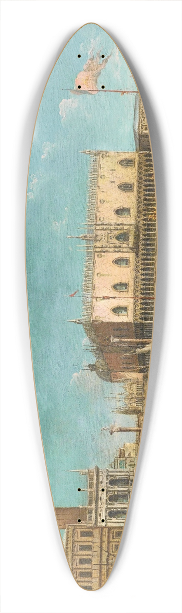 Giuseppe Bernardino Bison - The Bucintoro at the Molo, Venice, on Ascension Day 39.3 inch art pintail longboard deck