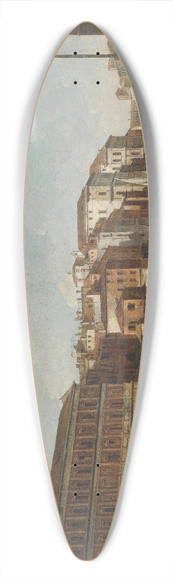Giuseppe Bernardino Bison - Venedig Canal Grande mit Fabbriche Nuove 39.3 inch art pintail longboard deck