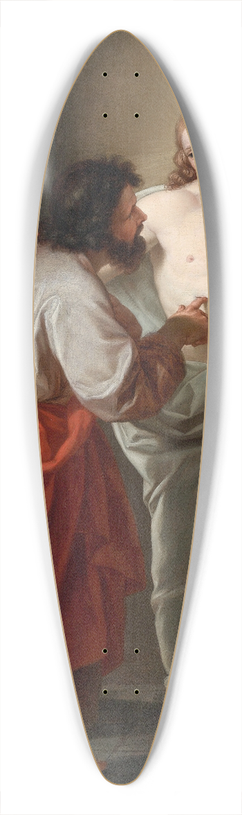 Giuseppe Bottani - The Incredulity of Saint Thomas 39.3 inch art pintail longboard deck