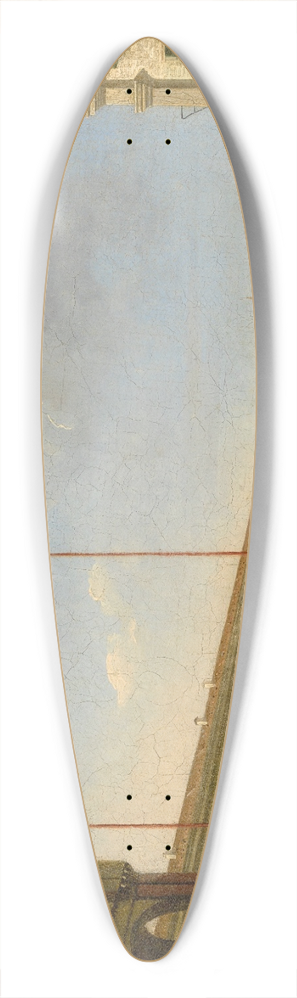 Giuseppe Canella - Venice, A View Of Piazza San Marco From Piazzetta Dei Leoncini 39.3 inch art pintail longboard deck