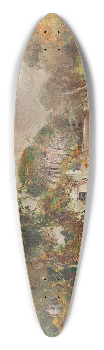 Giuseppe Casciaro - Casale in Torre del Greco 39.3 inch art pintail longboard deck