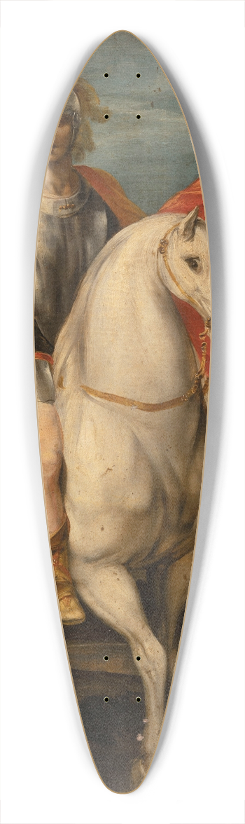 Giuseppe Cesari - Saint Louis of Toulouse on horseback 39.3 inch art pintail longboard deck