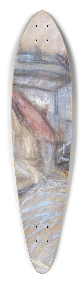 Giuseppe Cominetti - Montmartre 39.3 inch art pintail longboard deck