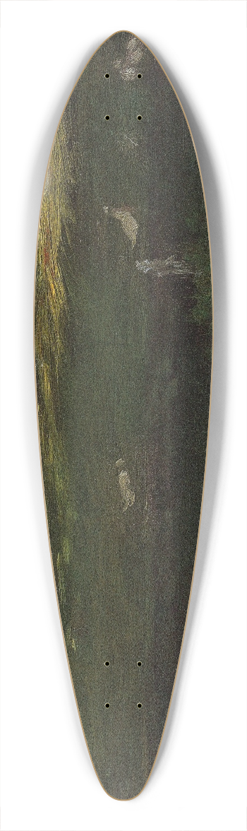 GiuseppeDe Nittis - Der Teich im Bois de Boulogne 39.3 inch art pintail longboard deck