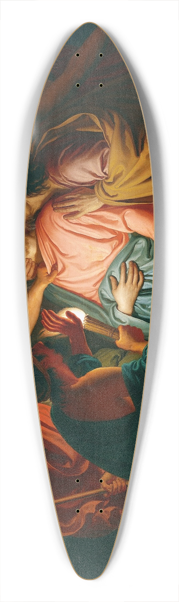 Giuseppe Diotti - The Judas Kiss 39.3 inch art pintail longboard deck