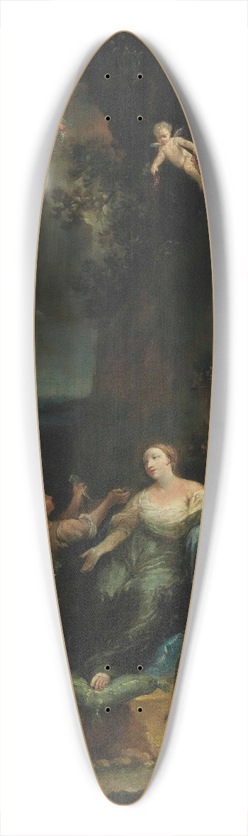 Giuseppe Maria Crespi - Bacchus and Ariadne 39.3 inch art pintail longboard deck