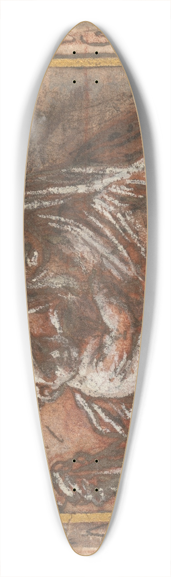 Giuseppe Passeri - The Madonna and Child in a fictive frame 39.3 inch art pintail longboard deck