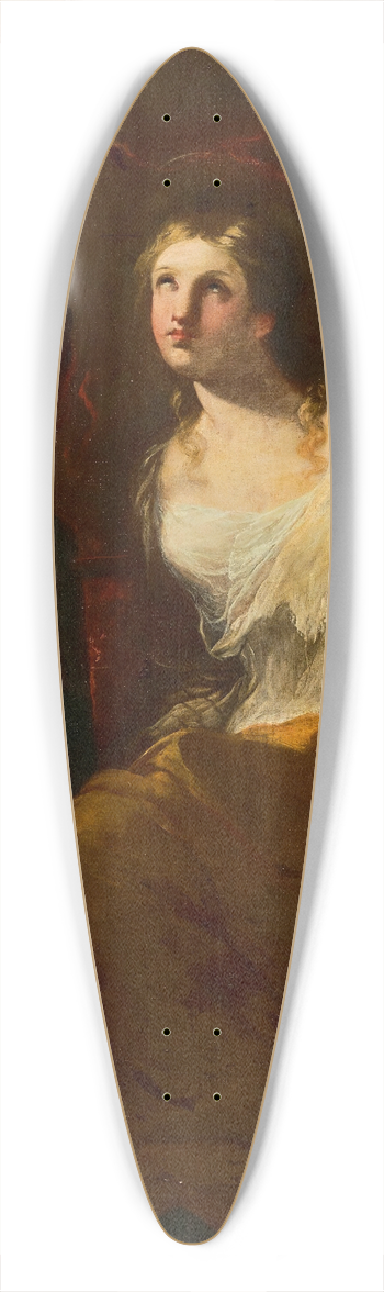 Giuseppe Simonelli - The Martyrdom Of Saintcatherine Of Alexandria 39.3 inch art pintail longboard deck