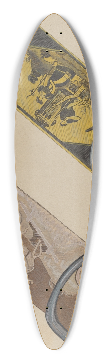 Gladys Cook - Belts 39.3 inch art pintail longboard deck