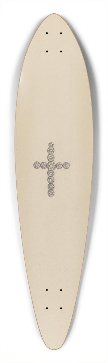 Gladys Cook - Cross 39.3 inch art pintail longboard deck