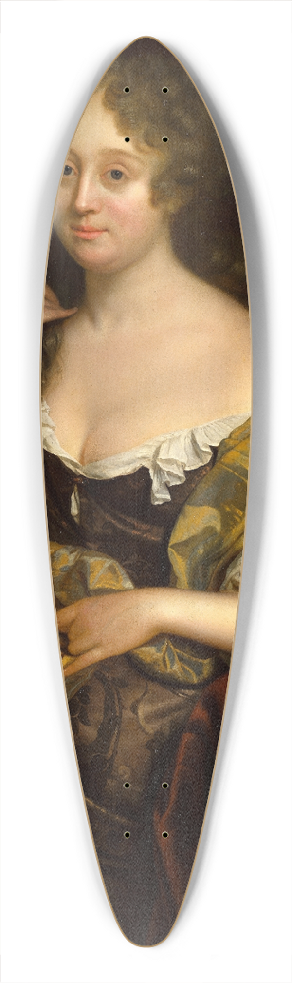 Godfried Schalcken - Portrait of Isabella Agneta Deutz 39.3 inch art pintail longboard deck