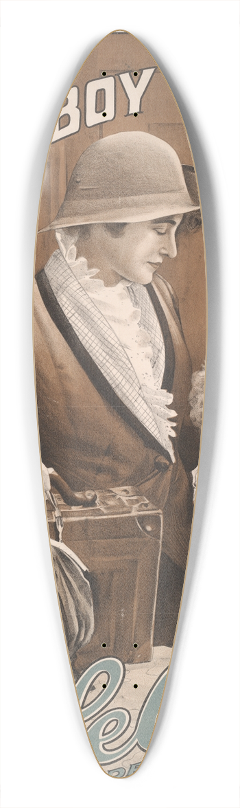 Goes Litho. Co. - The newsboy tenor A message of love. 39.3 inch art pintail longboard deck