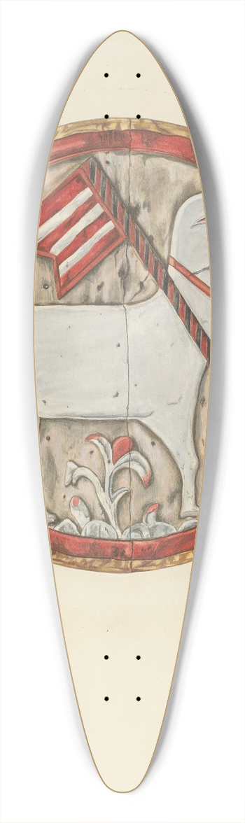 Gordena Jackson - Wooden Plaque  Lamb of God 39.3 inch art pintail longboard deck