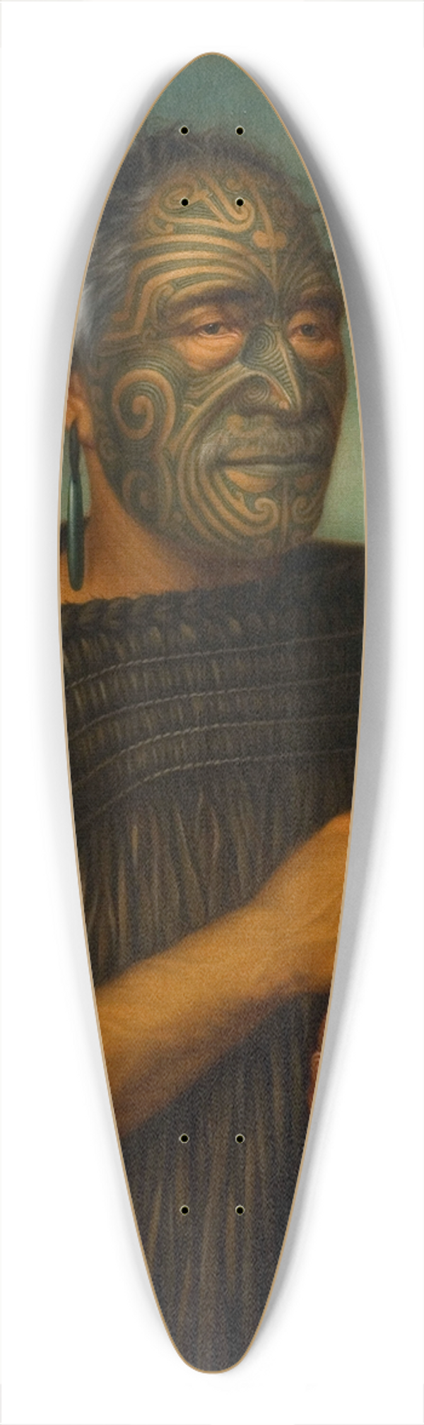 Gottfried Lindauer - Tamati Waka Nene 39.3 inch art pintail longboard deck