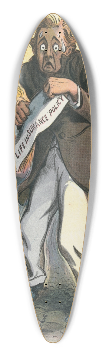 Grant Hamilton - Policy chills 39.3 inch art pintail longboard deck