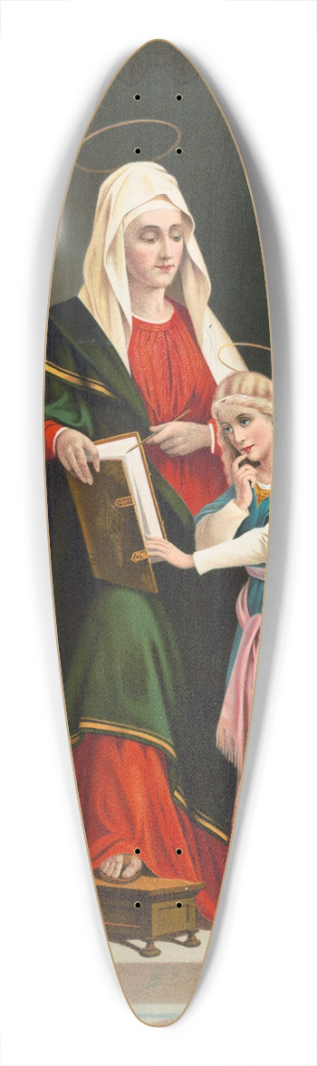 Gray Litho. Co - St. Ann 39.3 inch art pintail longboard deck