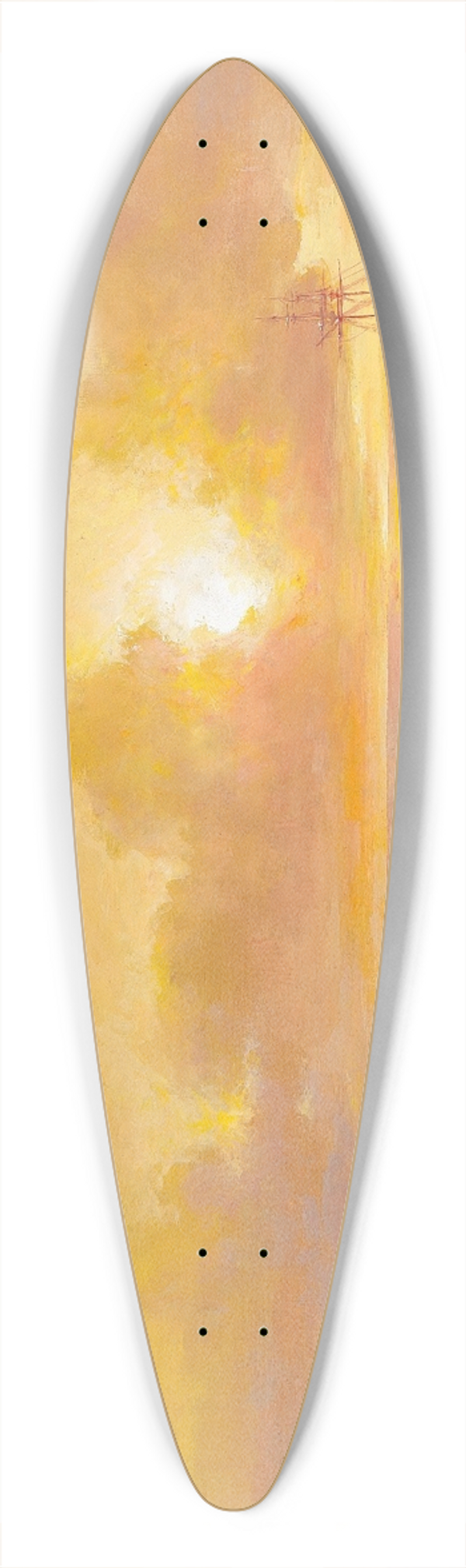 Grigori Ivanovitch Kapustin - Sunset on the Black Sea Coast 39.3 inch art pintail longboard deck