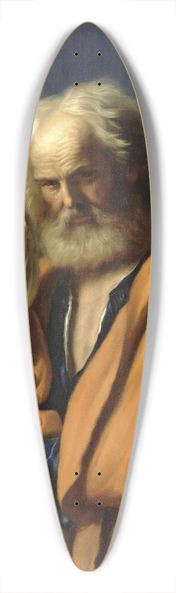 Guercino - Saint Peter Penitent 39.3 inch art pintail longboard deck