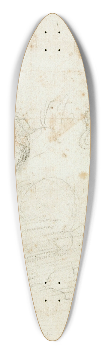 Guercino - Two Putti 39.3 inch art pintail longboard deck