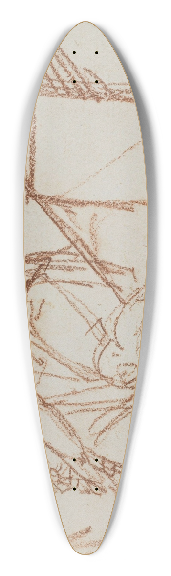 Guillaume Boichot - Guerrier rajustant sa sandale 39.3 inch art pintail longboard deck