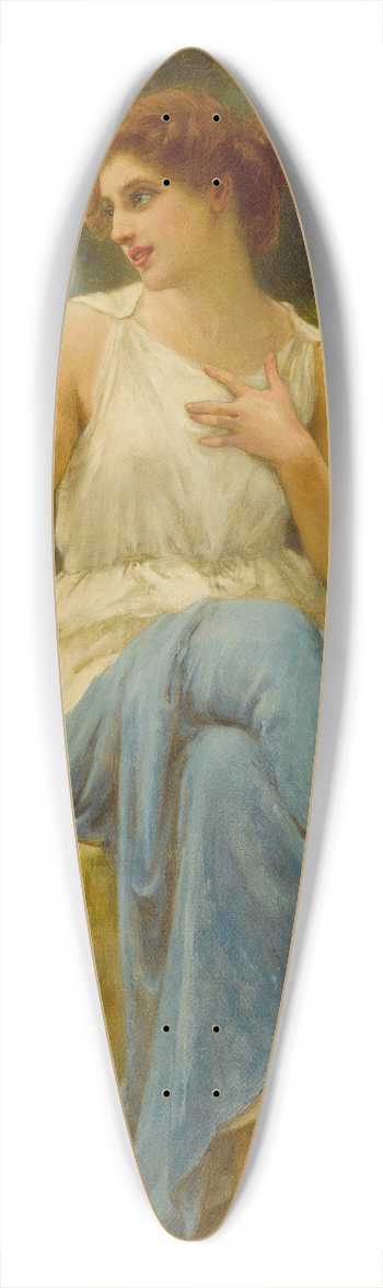 Guillaume Seignac - Portrait Of A Seated Woman 39.3 inch art pintail longboard deck