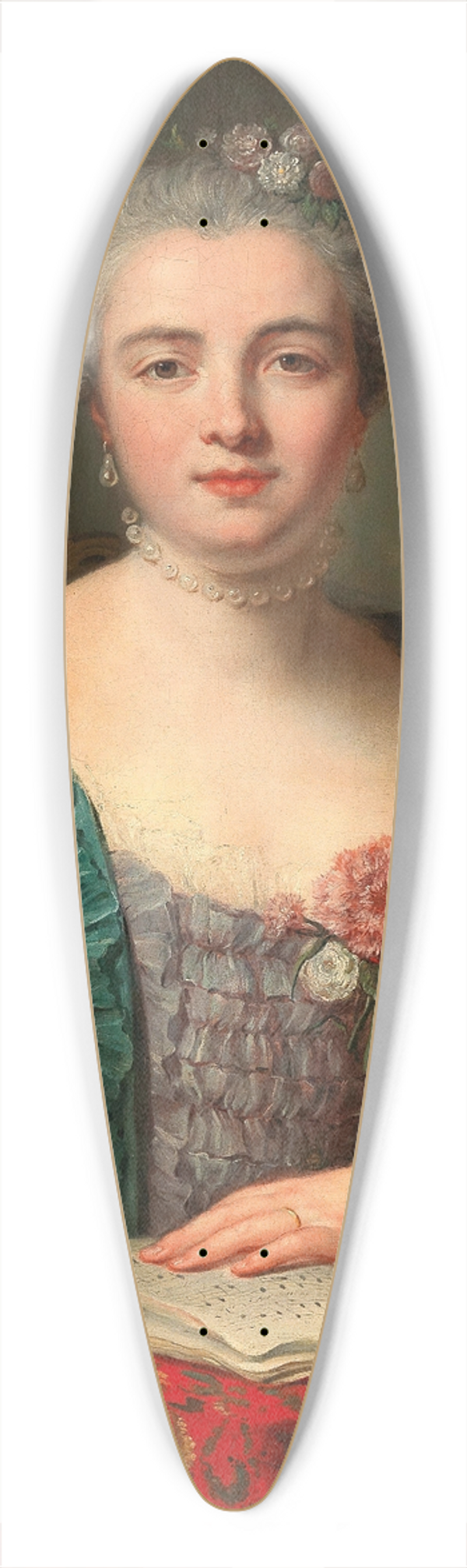 Guillaume Voiriot - Portrait Of A Young Lady 39.3 inch art pintail longboard deck