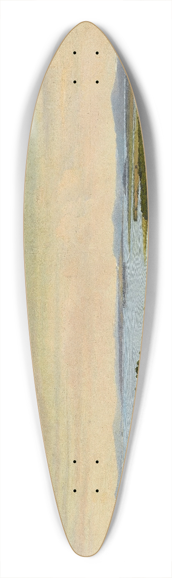 Gustaf Wilhelm Palm - Lake Siljan. Study 39.3 inch art pintail longboard deck