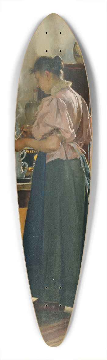 Gustav August Hessl - Vesperzeit 39.3 inch art pintail longboard deck