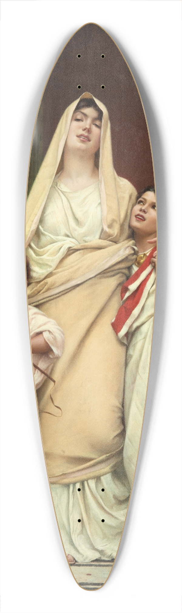Gustave Boulanger - The Mother of the Gracchi 39.3 inch art pintail longboard deck