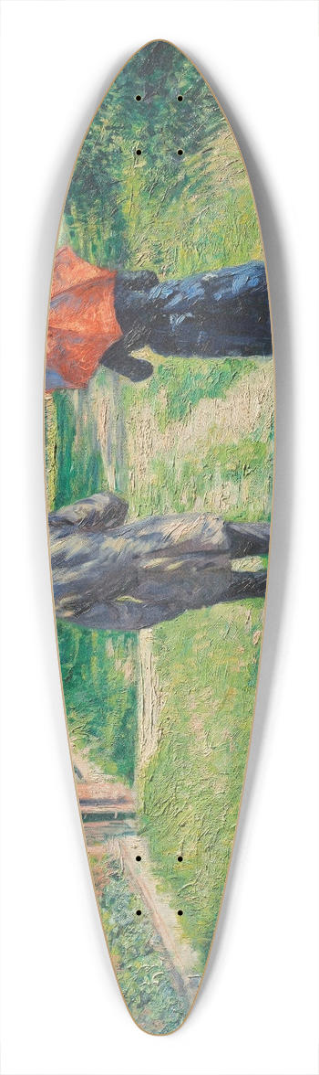 Gustave Caillebotte - Chemin Montant 39.3 inch art pintail longboard deck