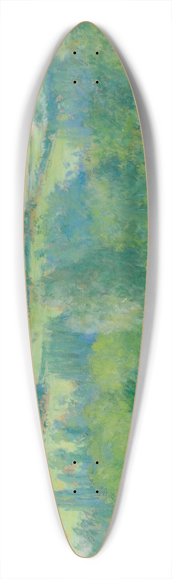 Gustave Caillebotte - La Valle De Lyerres 39.3 inch art pintail longboard deck