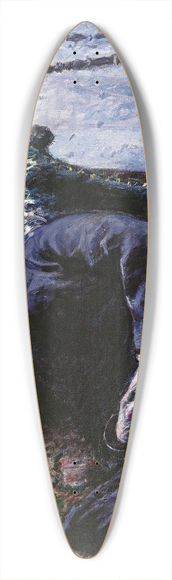 Gustave Caillebotte - Portrait de Georges Roman 39.3 inch art pintail longboard deck