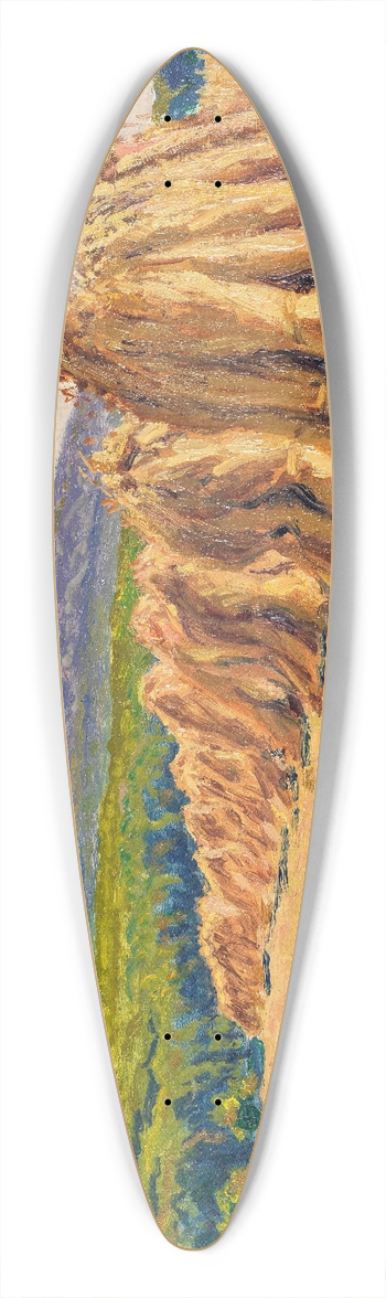 Gustave Cariot - Les meules 39.3 inch art pintail longboard deck