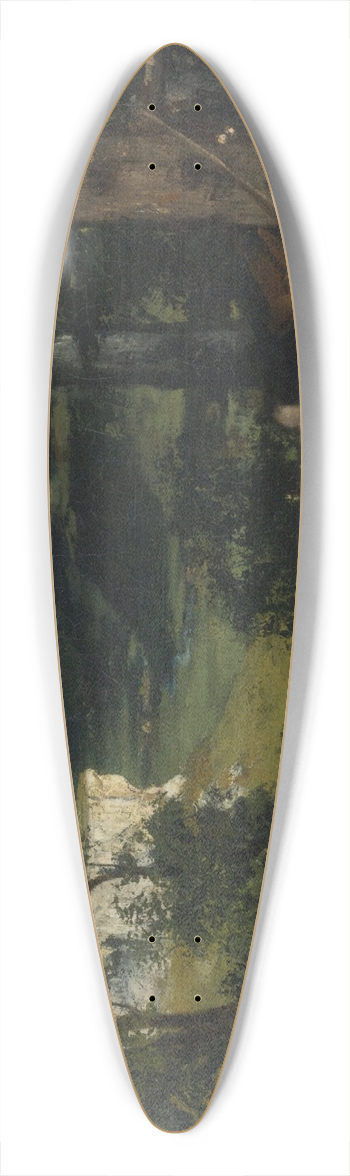 Gustave Courbet - Femme dans un hamac 39.3 inch art pintail longboard deck