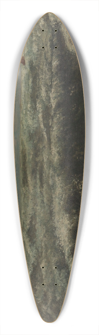 Gustave Courbet - Marina 39.3 inch art pintail longboard deck