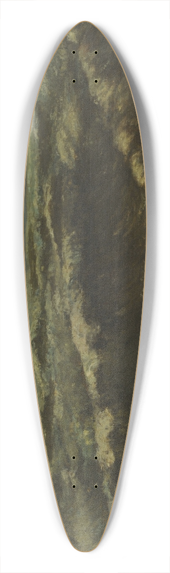 Gustave Courbet - Mer Orageuse 39.3 inch art pintail longboard deck