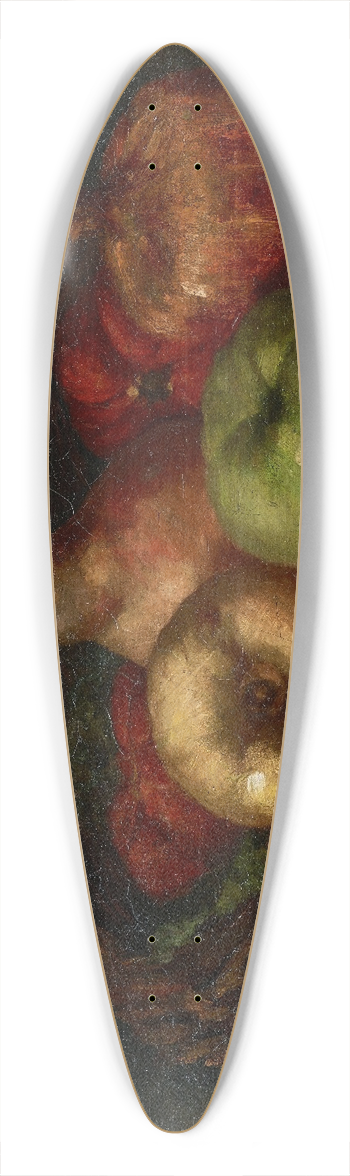 Gustave Courbet - Still Life with Apples, Pear, and Pomegranates 39.3 inch art pintail longboard deck