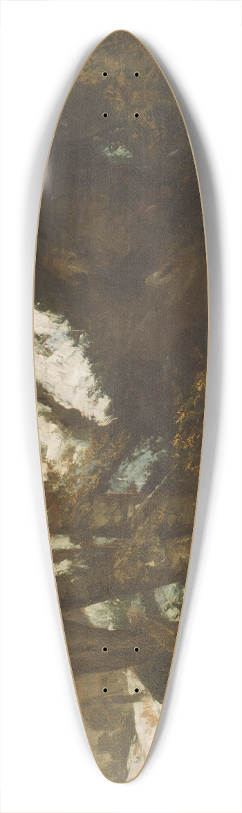 Gustave Courbet - The Deer 39.3 inch art pintail longboard deck