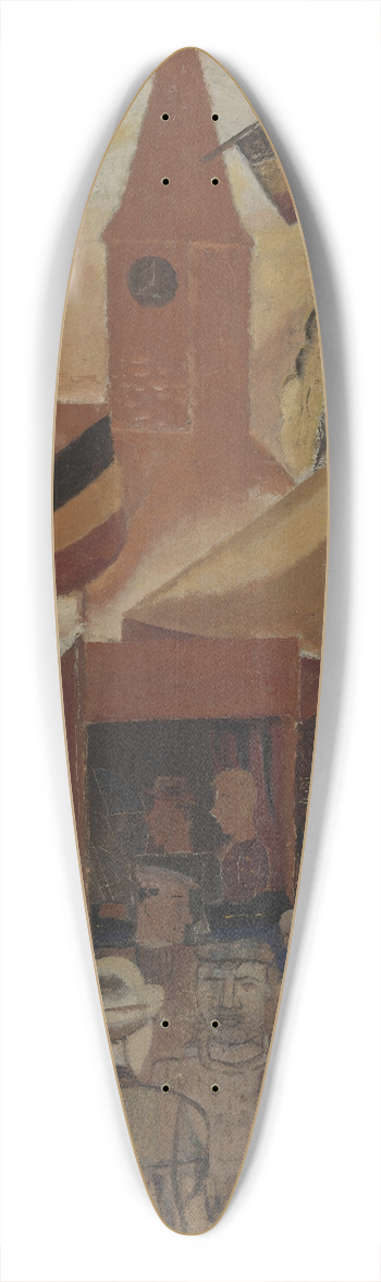 Gustave De Smet - Dorpskermis 39.3 inch art pintail longboard deck