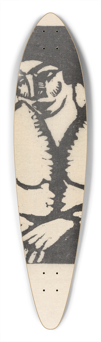 Gustave De Smet - Seated Woman 39.3 inch art pintail longboard deck