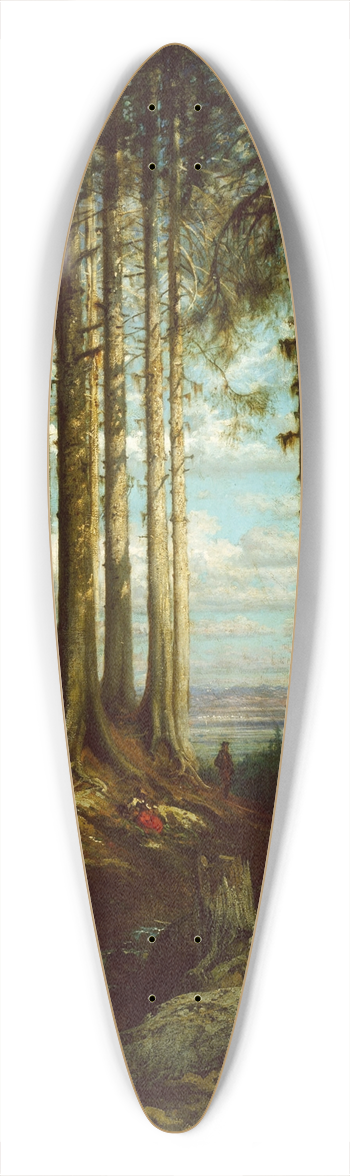 Gustave Dor - Alpine Scene 39.3 inch art pintail longboard deck