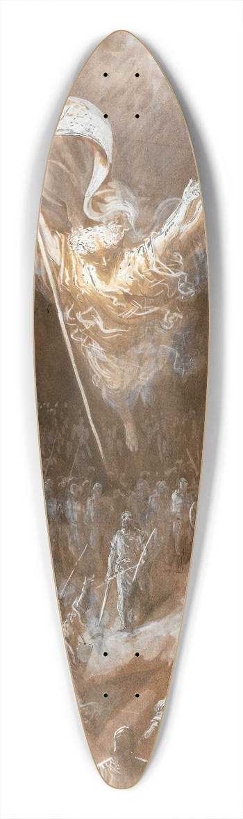 Gustave Dor - The way to Jerusalem 39.3 inch art pintail longboard deck