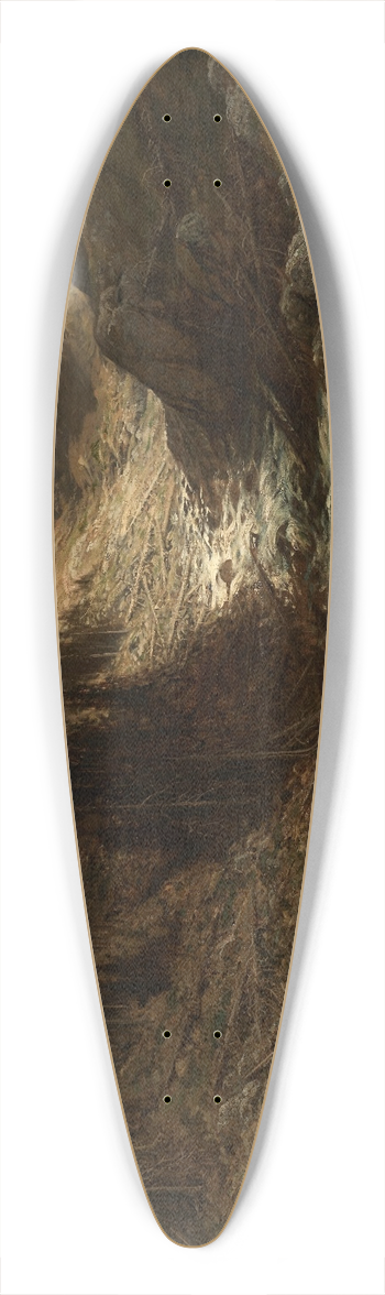 Gustave Dor - Un torrent dans lEngadine 39.3 inch art pintail longboard deck